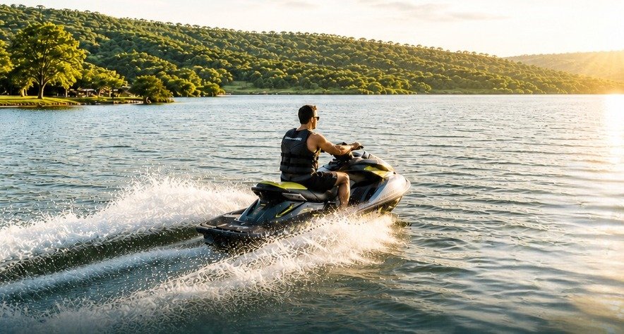 Passeio de jet ski no Lago Corumbá IV